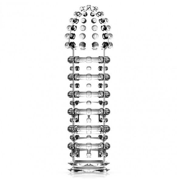 JEUSN - Crystal Penis Sleeve Standard Type (L:14cm - D:4.1cm)